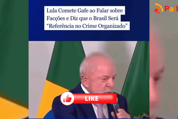 Lula comete gafe ao falar sobre facções e diz que o Brasil será “referência no crime organizado”