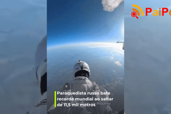 Paraquedista russo bate recorde mundial ao saltar de 11,5 mil metros