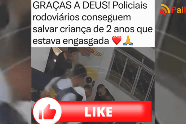 Graças a Deus! Policiais rodoviários conseguem salvar criança de 2 anos