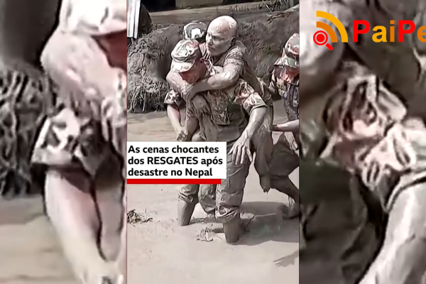 As cenas chocantes dos resgates após desastre no Nepal