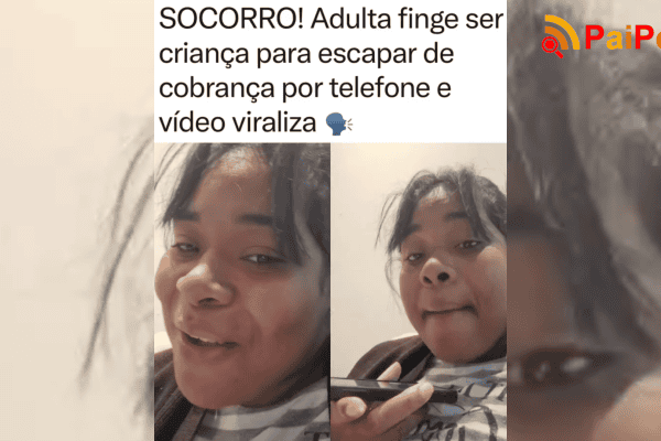 Adulta finge ser criança para escapar de cobrança por telefone e vídeo viraliza