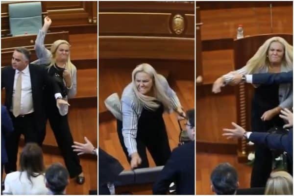 Deputada atira ovos no premiê do Kosovo após tentativa de adiar eleição