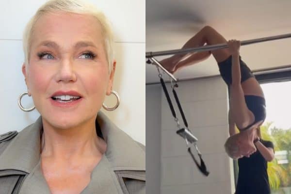 Xuxa reage com humor após polêmica sobre figurino em show e mostra rotina de exercícios