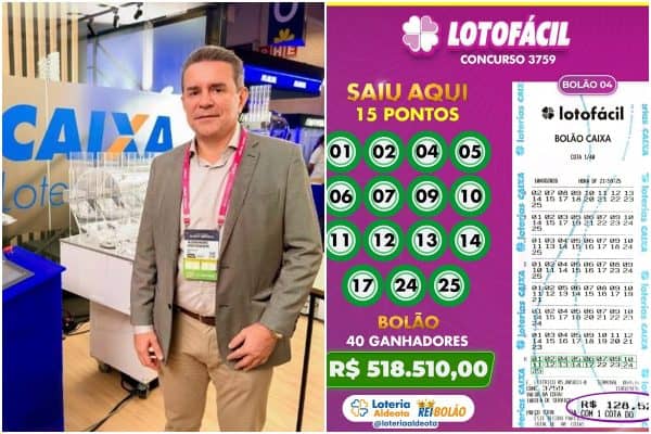 Após ganhar duas Mega-Senas, “Rei do Bolão” conquista prêmio na Lotofácil