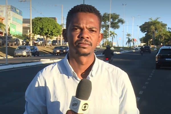 Repórter da Globo Kelven Melo quase é atropelado durante gravação