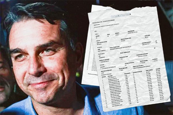Vídeo de Flávio Bolsonaro omite compra de carnes em mercado de BH