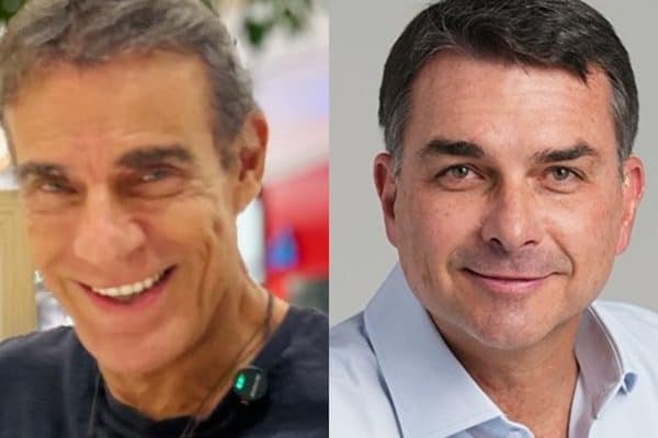 Mário Gomes posa com Flávio Bolsonaro e defende Exército nas ruas do Rio