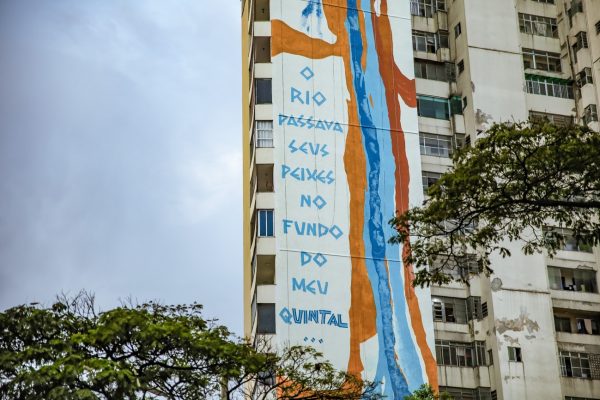 Belo Horizonte recebe mural de Ailton Krenak em homenagem ao Rio Doce