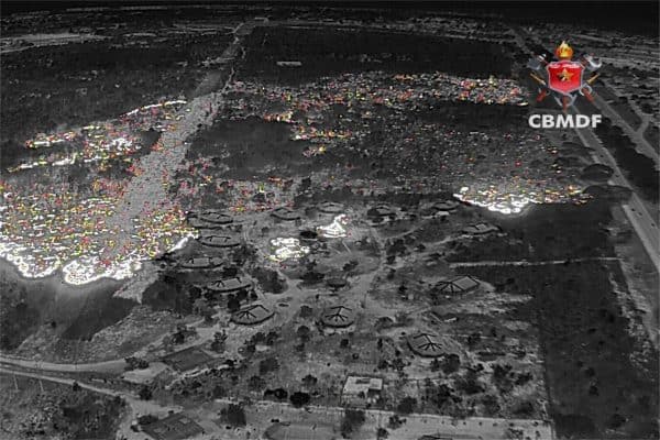 Incêndio em ocas indígenas no DF devasta área de 40 campos de futebol