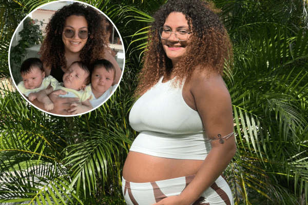 Grávida de gêmeos, mulher consegue o impossível e engravida de um terceiro filho