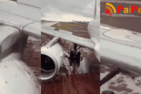 Avião da Latam com 151 a bordo sai da pista após derrapar em pouso no PR
