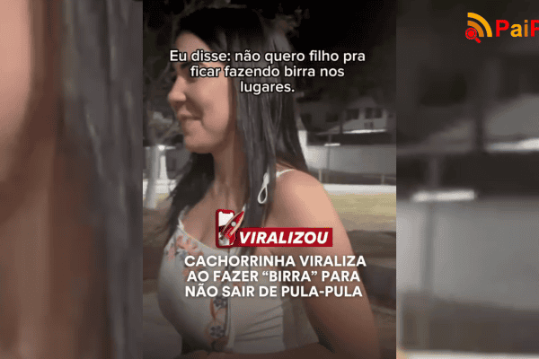 Cachorrinha viraliza ao fazer “birra” para não sair de pula-pula