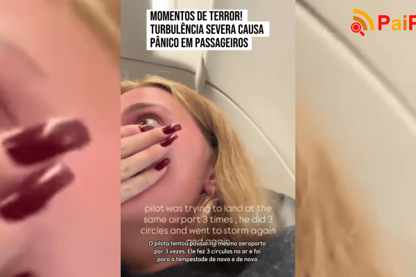 Momentos de terror! Turbulência severa causa pânico em passageiros