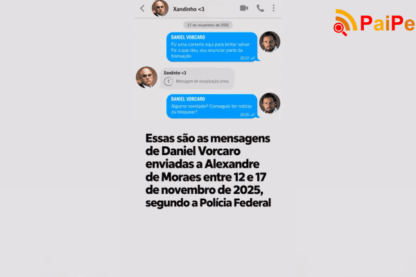 Romeu Zeman divulga vídeo com as mensagens de Daniel Vorcaro enviadas a Alexandre de Moraes