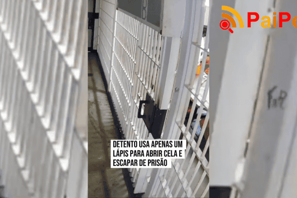 Detento usa apenas um lápis para abrir cela e escapar de prisão