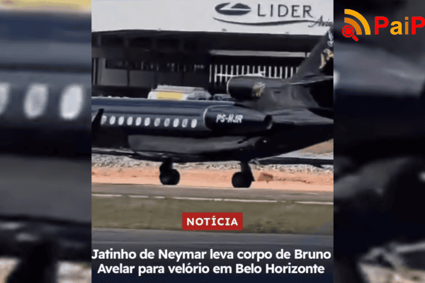 Jatinho de Neymar leva corpo de Bruno Avelar para velório em Belo Horizonte