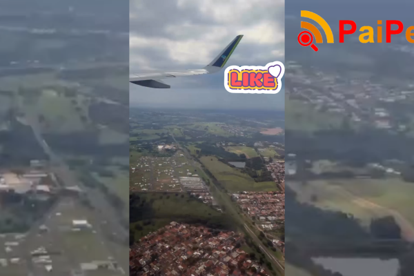 “Vai cair, pai! Vai cair, mãe!”: pequena Malu insiste que avião vai cair e passageiros aplaudem após pouso seguro