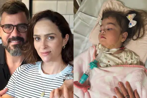 Esposa de Juliano Cazarré atualiza estado de saúde da filha e pede orações