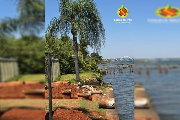 Dono de imóvel é detido por obra irregular no Lago Paranoá