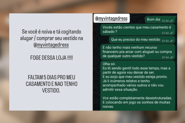 Proprietária de loja de noivas em SP relata ameaças após atrasos em entregas