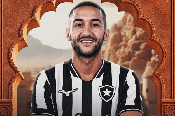 Hakim Ziyech, semifinalista da Copa de 2022, é contratado pelo Botafogo