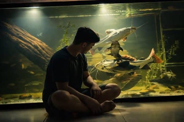 Aquarista encontra peixes jumbo mortos após viagem devido à falta de energia