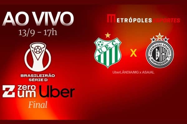 Metrópoles transmite final da Série D ZeroUm entre Uberlândia-MG e ASA-AL