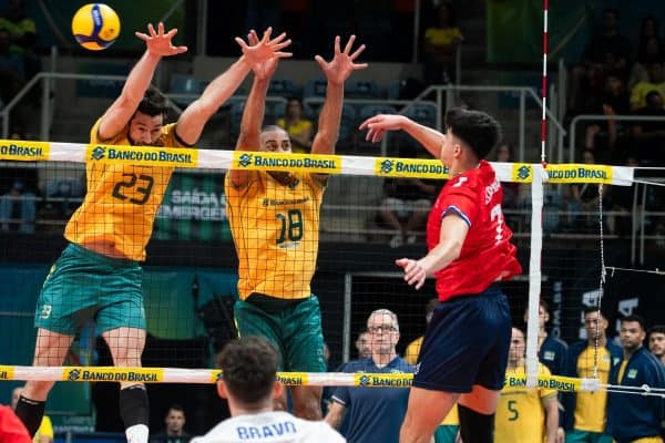 Seleção Brasileira de Vôlei estreia com vitória sobre o Chile no Sul-Americano no RJ