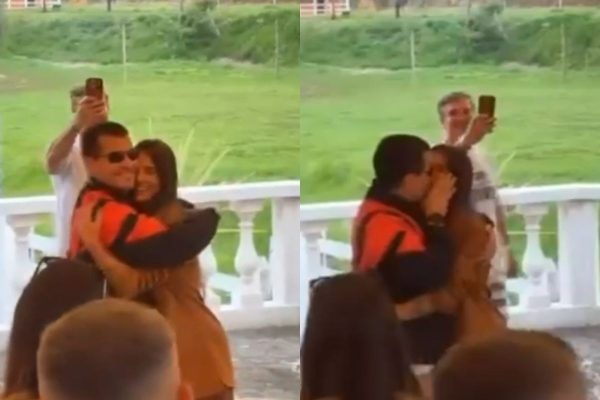 Thiago Martins comemora aniversário com a namorada e recebe surpresa