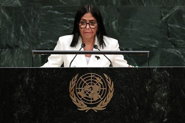 Delcy Rodríguez agradece Trump por relações com a Venezuela em discurso na ONU