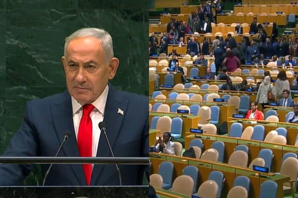 Brasil e outros países deixam a ONU durante discurso de Netanyahu, que os chama de “covardes”