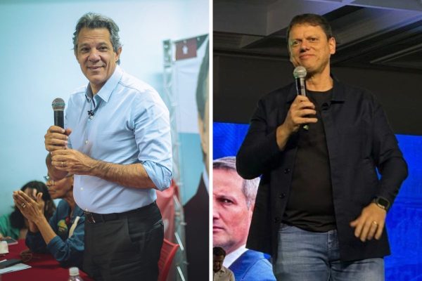 Tarcísio lidera com 50% contra 30% de Haddad e venceria no 1º turno, aponta Datafolha