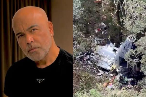 Novas imagens revelam que helicóptero com Rick se partiu ao meio na queda