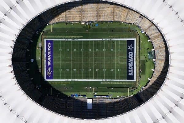 Ravens e Cowboys jogam pela primeira vez no Rio de Janeiro pela NFL