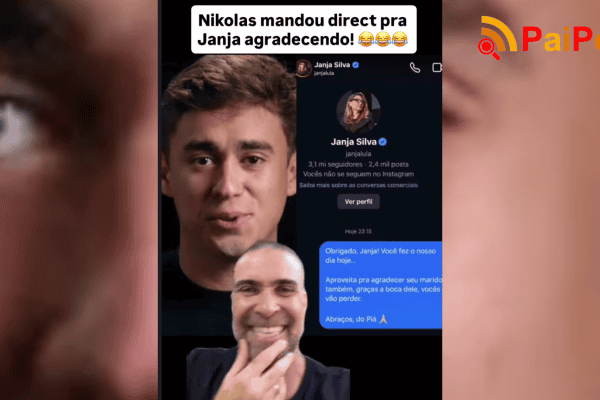 Nikolas Ferreira manda mensagem de agradecimento a Janja