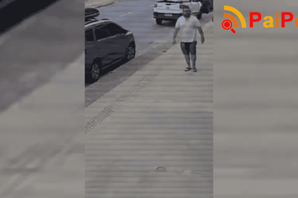 Carreta desgovernada, sem motorista, invade pista e é parada por pedestre em SP