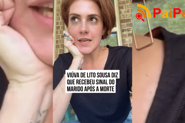 Viúva de Lito Sousa diz que recebeu sinal do marido após a morte