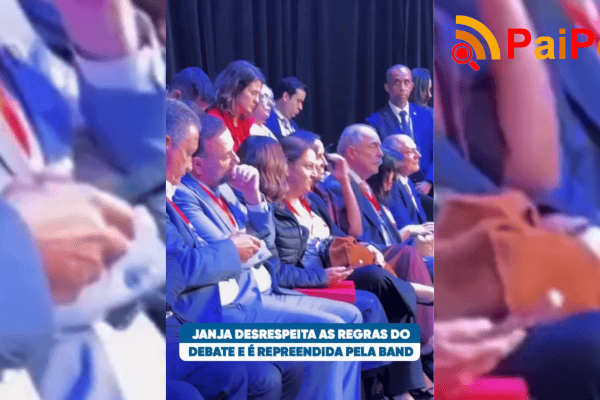 Janja é repreendida por funcionário da Band durante debate