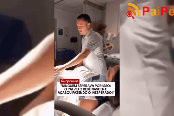 “Ninguém esperava por isso: o pai viu o bebê nascer e acabou fazendo o inesperado!”