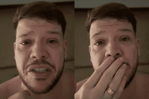 Ferrugem chora ao comentar episódio de menino exposto por influenciadora