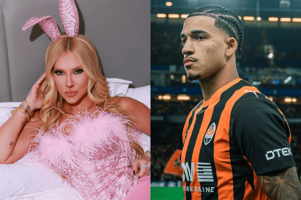 Virginia posa de coelhinha e recebe recado do jogador Kauã Elias