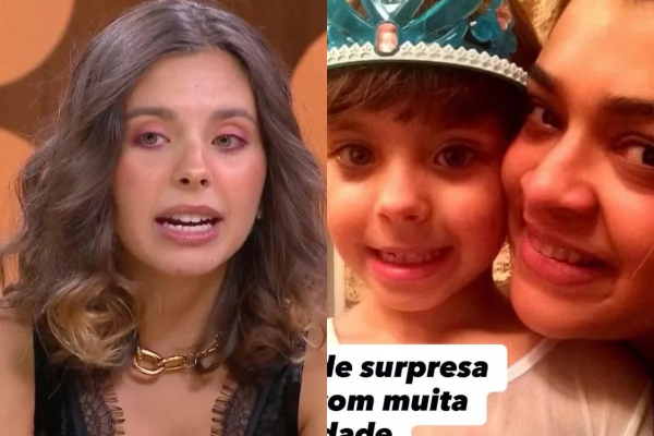 Flor Gil se emociona ao rever foto antiga com Preta Gil