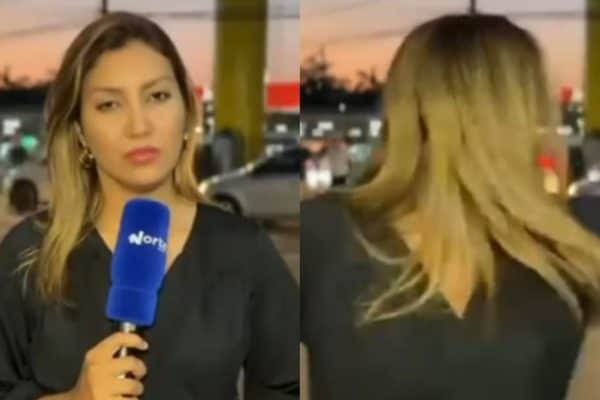 Repórter Rayane Cavalcante presencia acidente de moto durante transmissão ao vivo