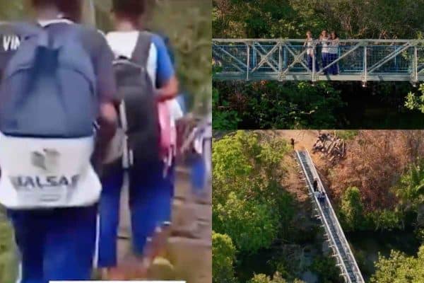 Prefeitura de Balsas inaugura nova passarela após vídeo viral de ponte precária