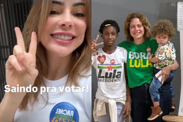 Famosos comparecem às urnas no primeiro turno das Eleições 2026