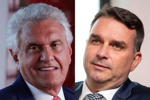 Flávio Bolsonaro Recebe Promessa de Apoio de Ronaldo Caiado no Segundo Turno