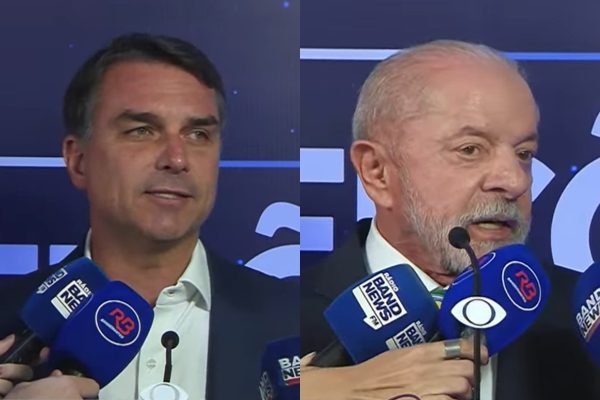 Lula e Flávio Bolsonaro se enfrentam em primeiro debate presidencial do segundo turno