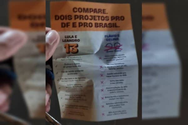 PT-DF defende panfleto com número errado de Celina Leão como legal