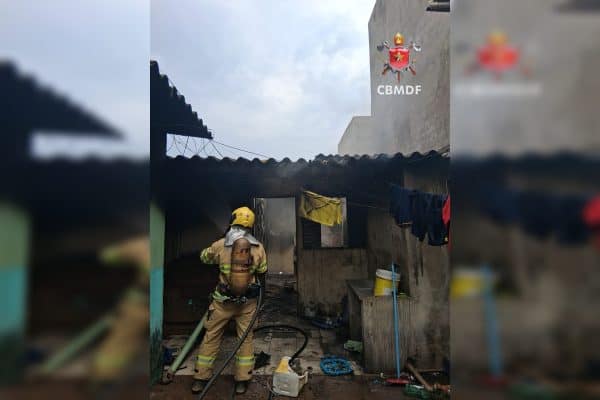 Incêndio destrói casa de família com 5 filhos no DF; ajuda é necessária