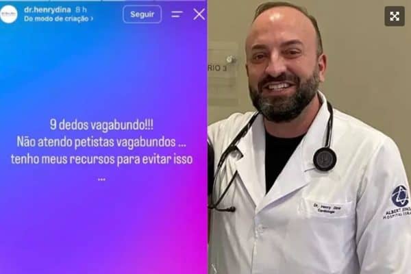 Médico do Einstein critica eleitores de Lula: “não atendo petista vagabundo”